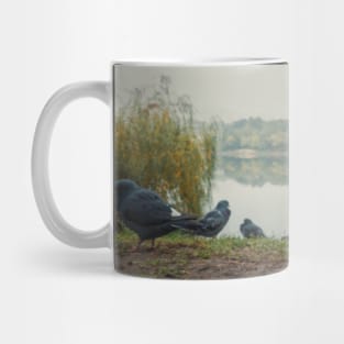 dove closeup portrait Mug